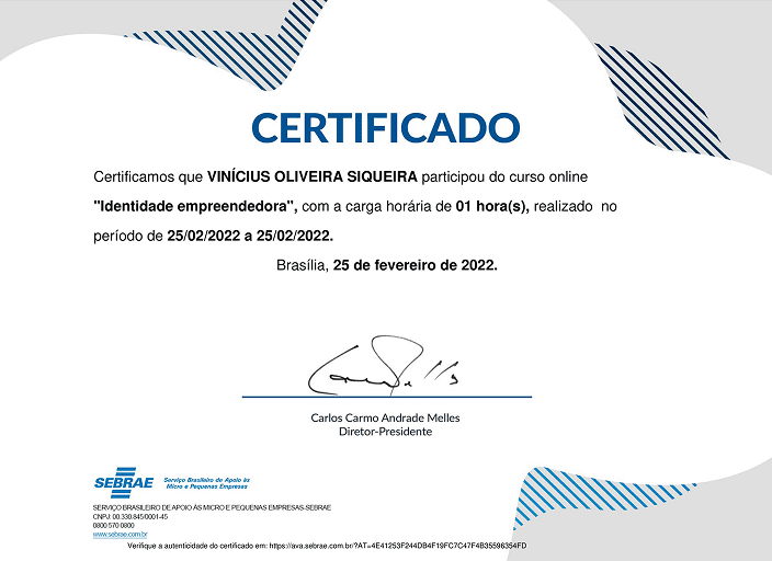 Segundo certificado